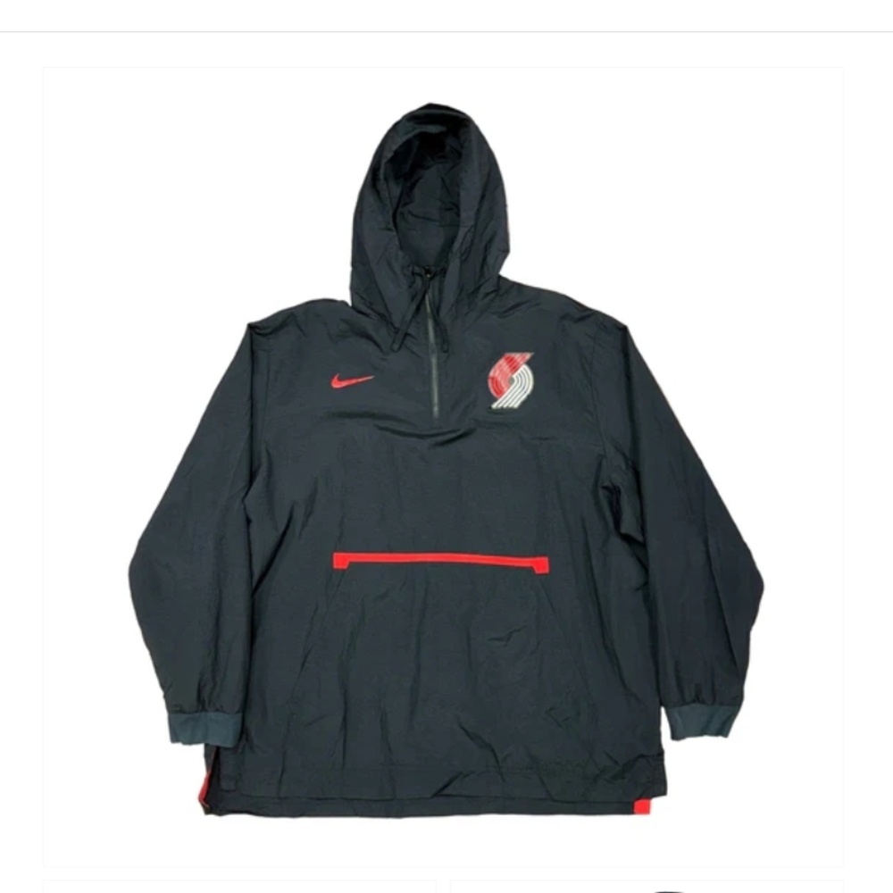 Nike NBA Portland Trailblazers Windbreaker Hoodie Jacket Pack Pocket Unisex